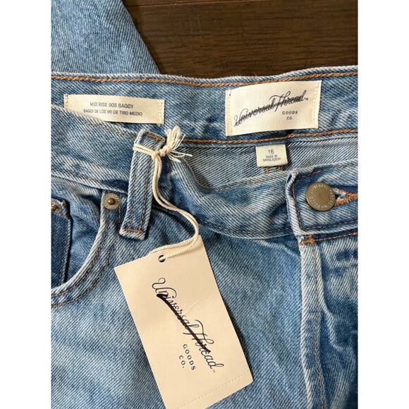 UNIVERSAL THREAD MID RISE 90S BAGGY SIZE 16 NWT - Picture 3 of 5